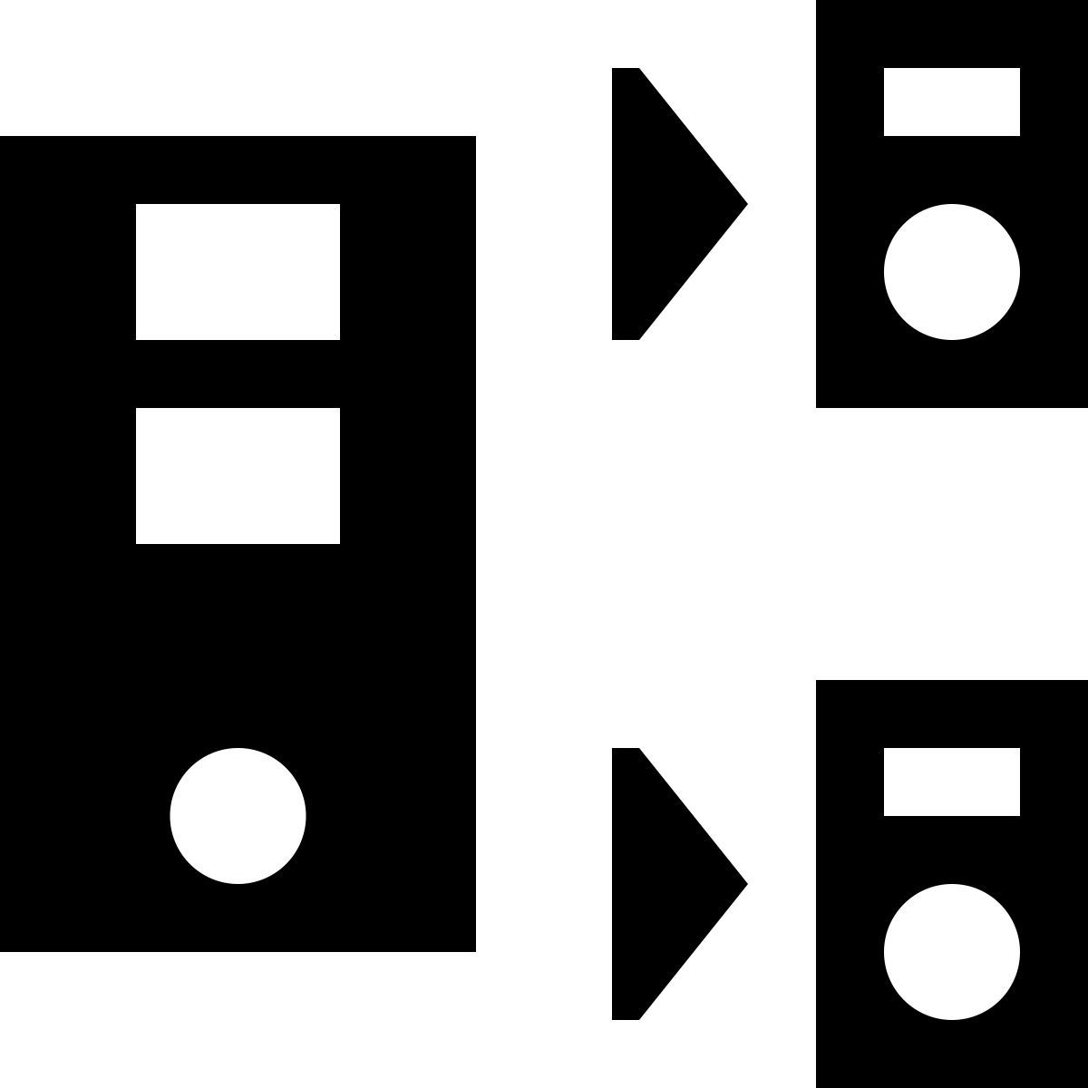 tiny glyph style balanceador de carga icon