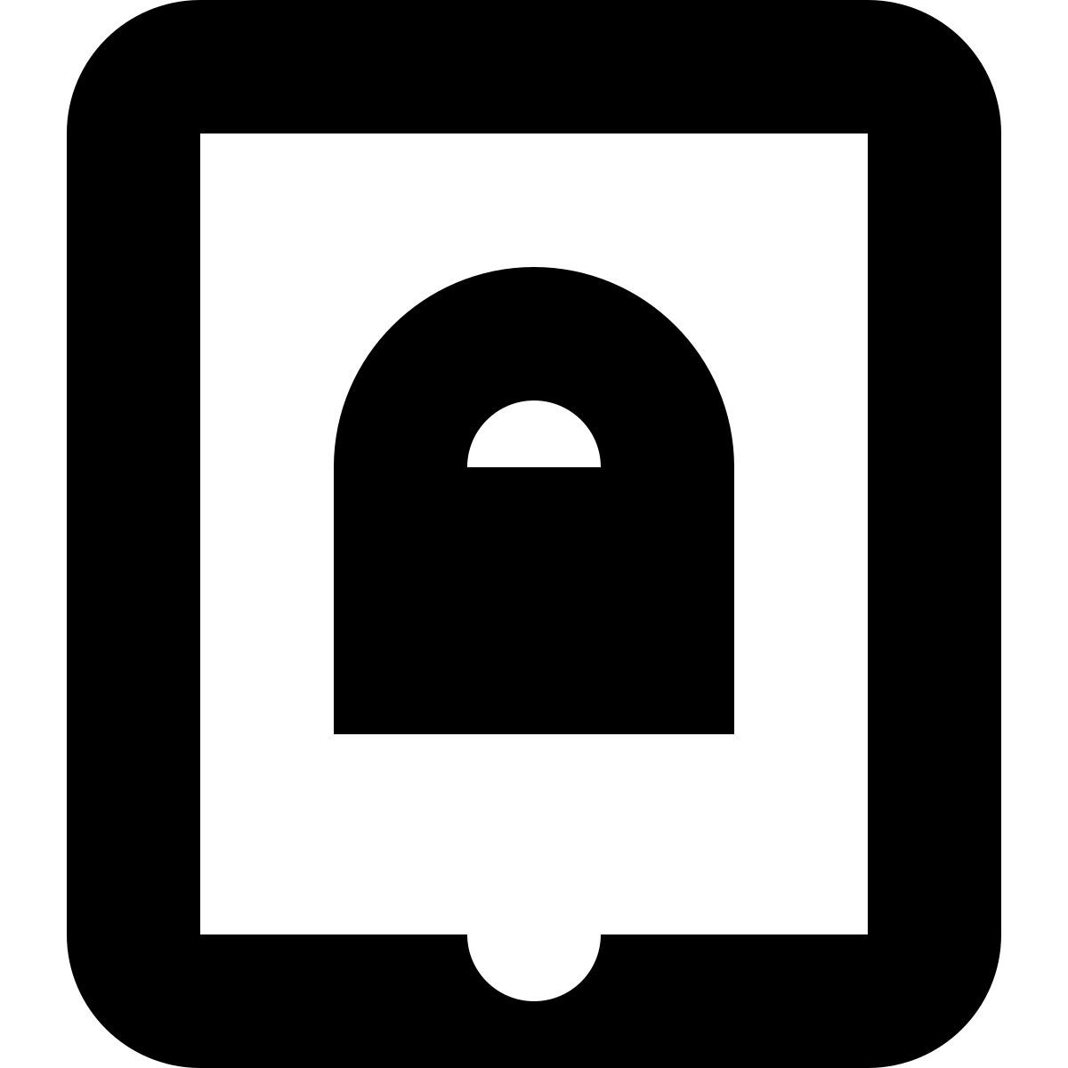 tiny glyph style nur hochkant icon