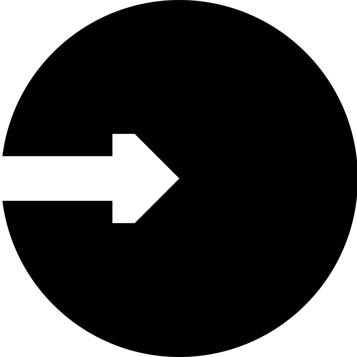 tiny glyph style login icon