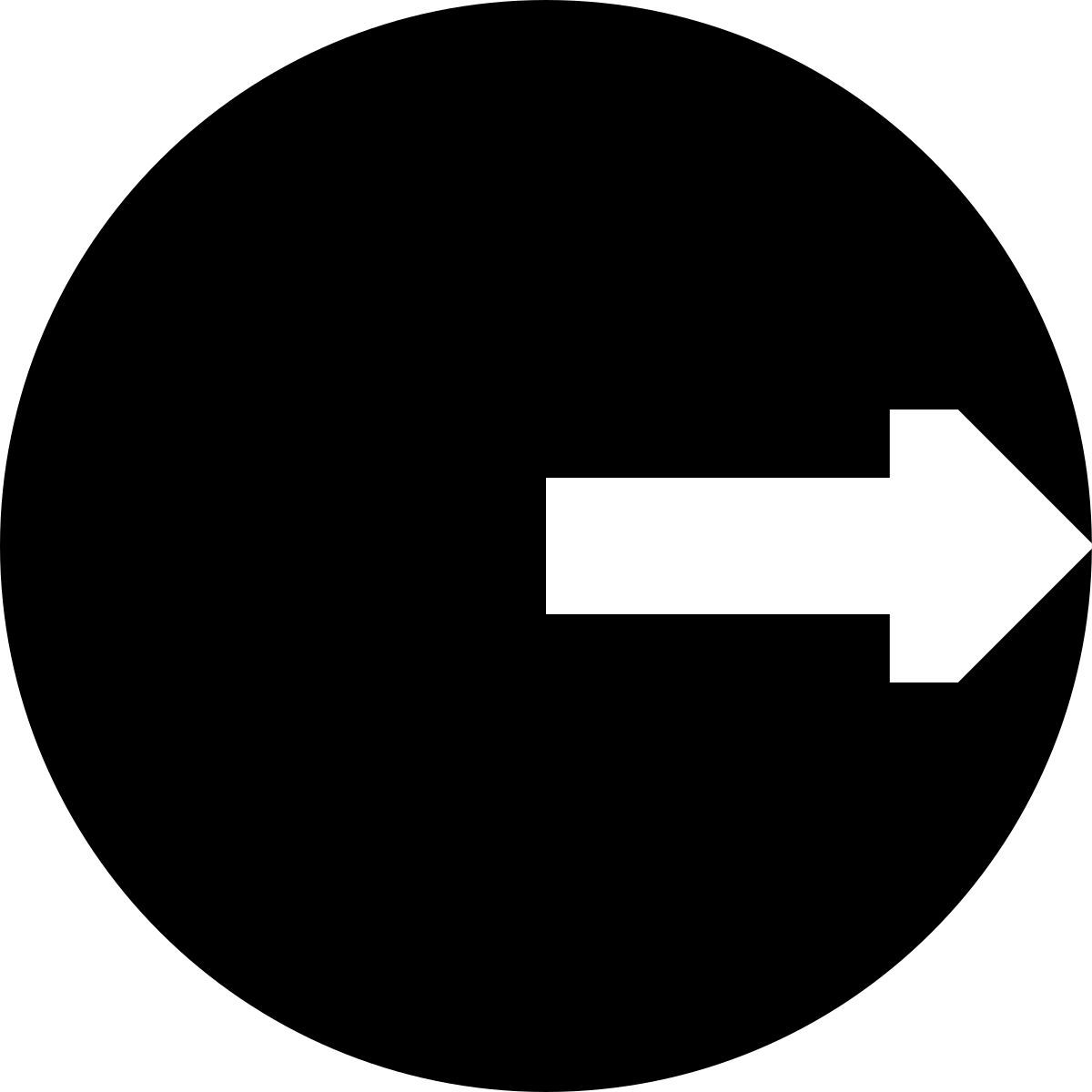 tiny glyph style ログアウト icon