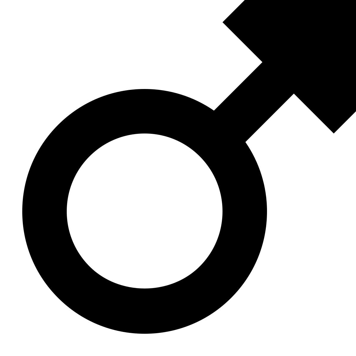 tiny glyph style maschio icon