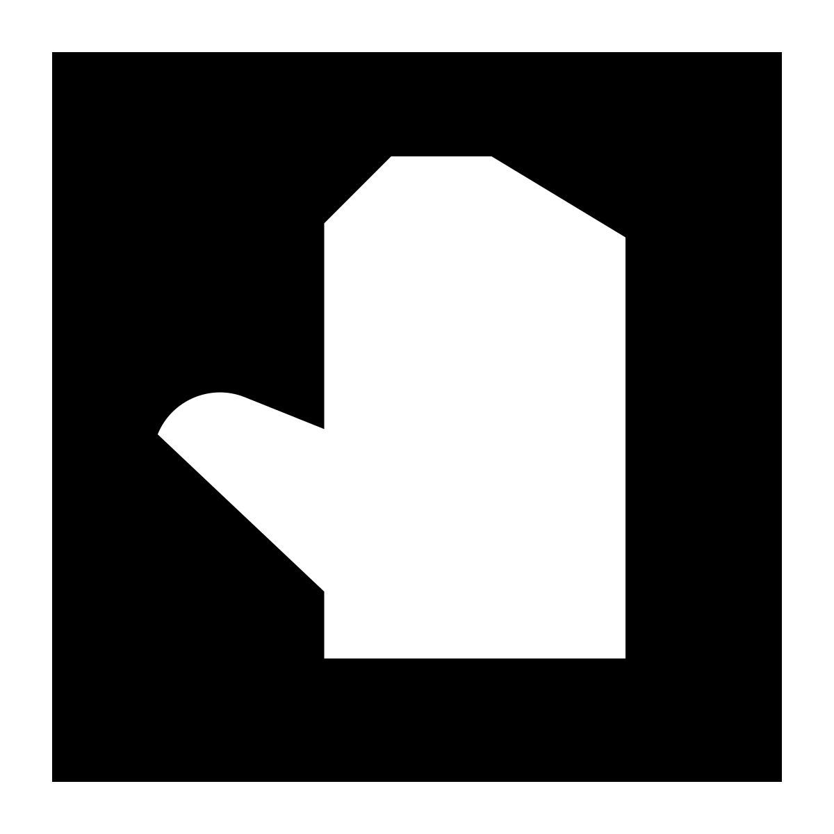 tiny glyph style manual icon