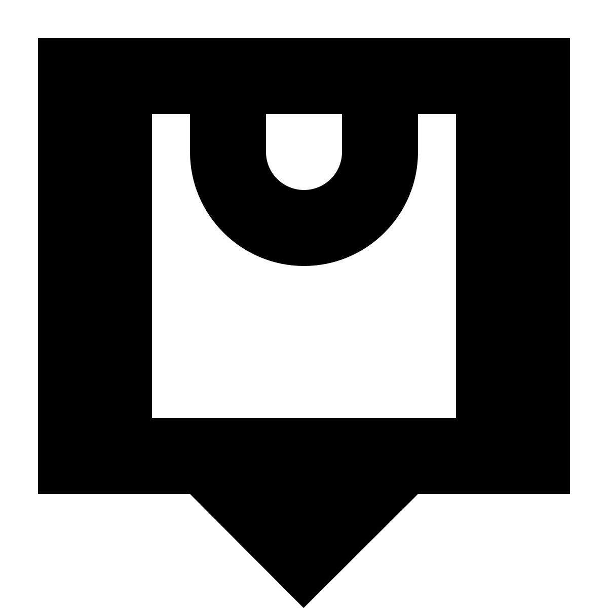 tiny glyph style 시장 광장 icon