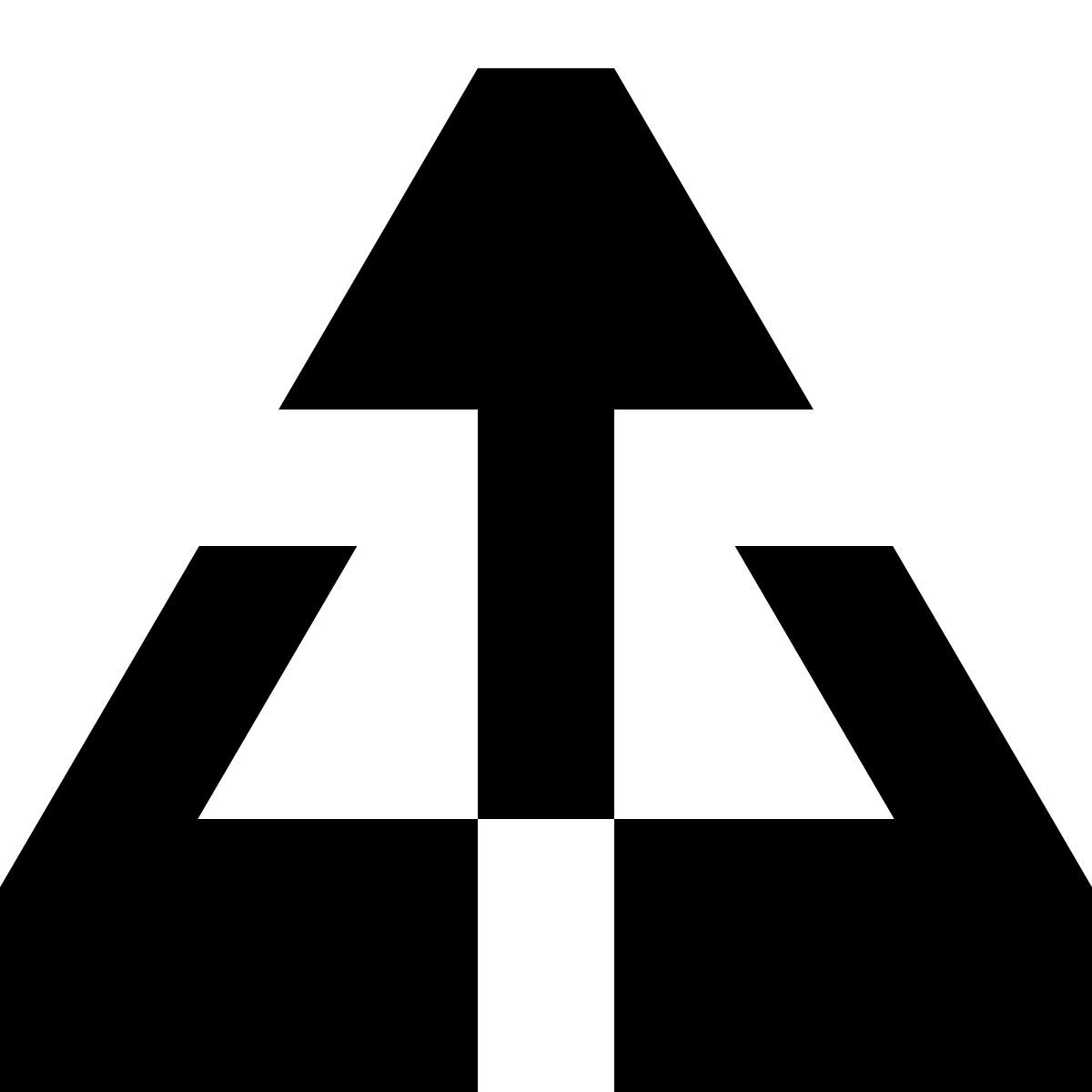 tiny glyph style pyramide de maslow icon