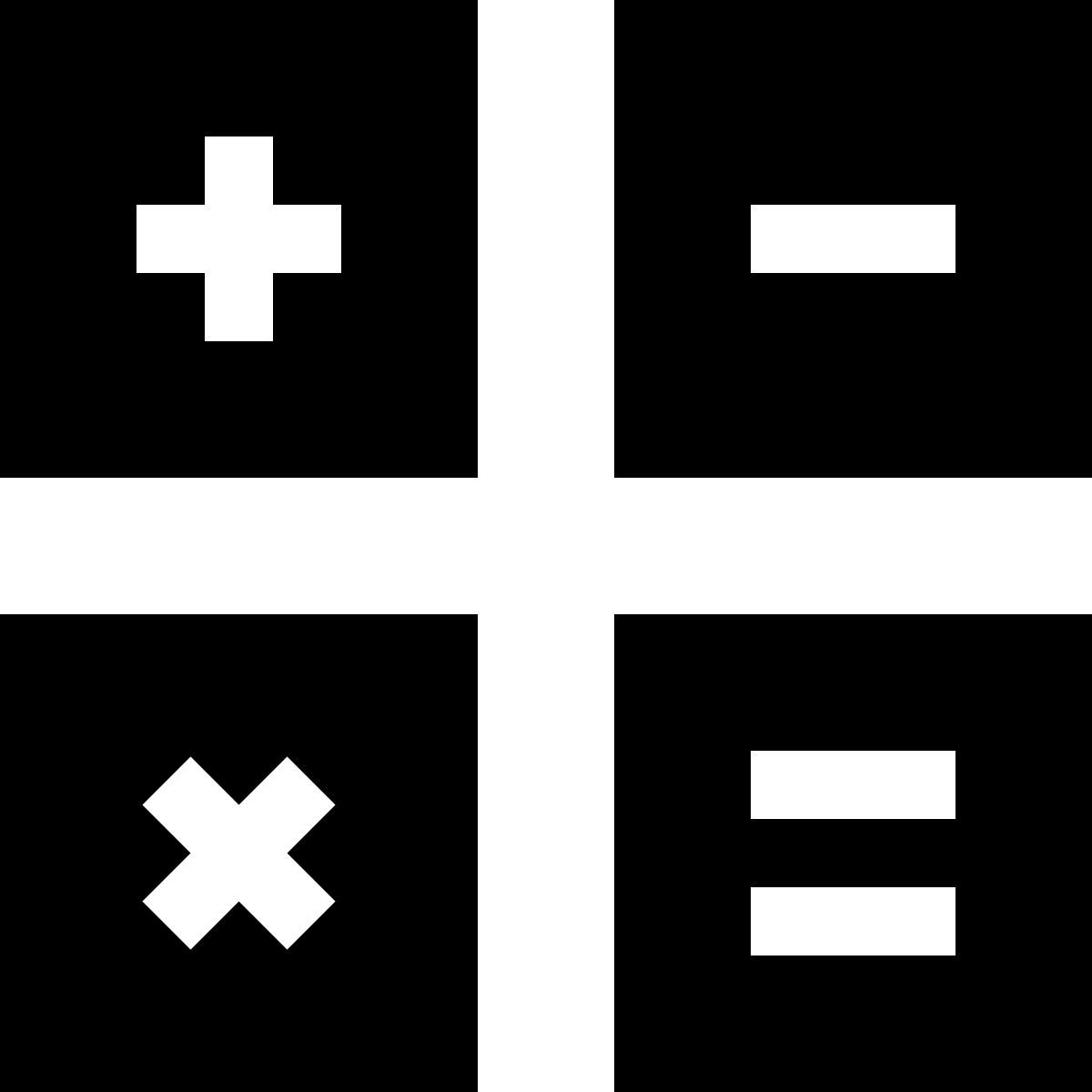 tiny glyph style matematica icon