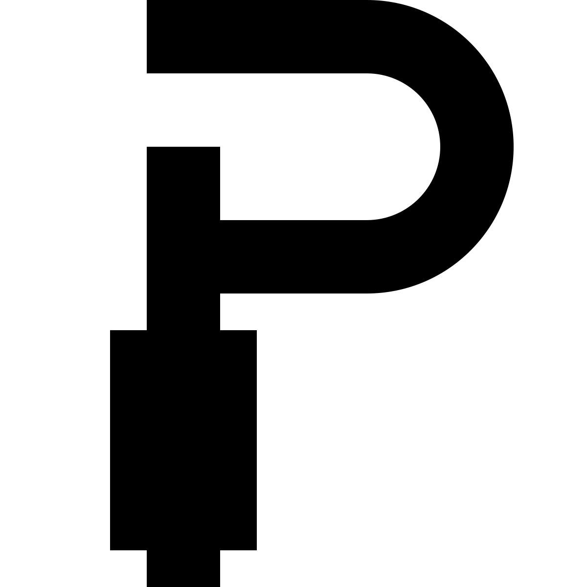 tiny glyph style 마이크로 미터 icon