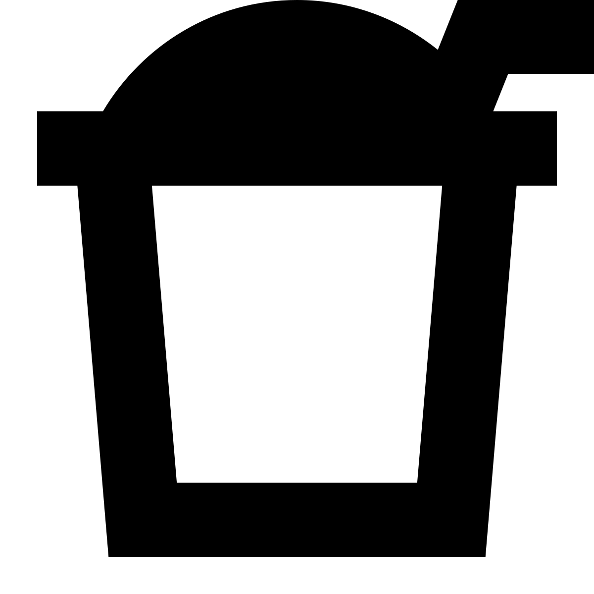 tiny glyph style milkshake icon
