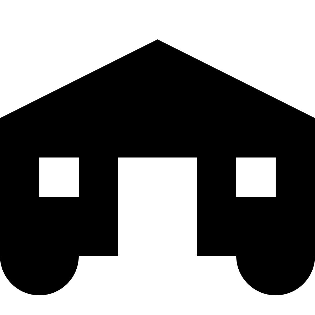 tiny glyph style wohnwagen icon