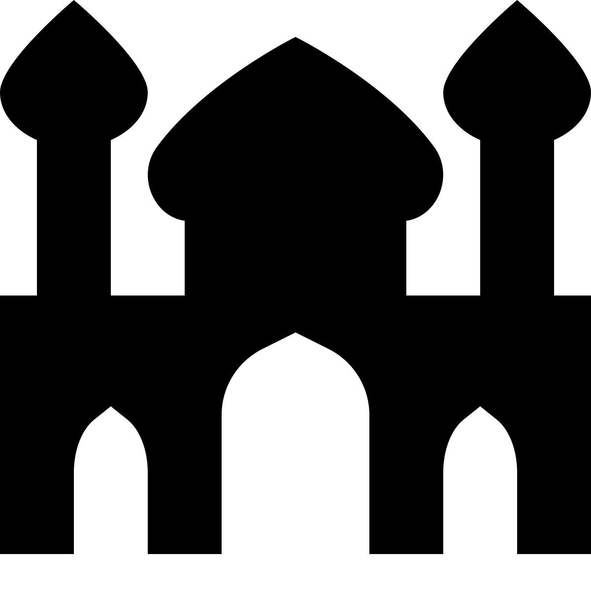 tiny glyph style mezquita icon