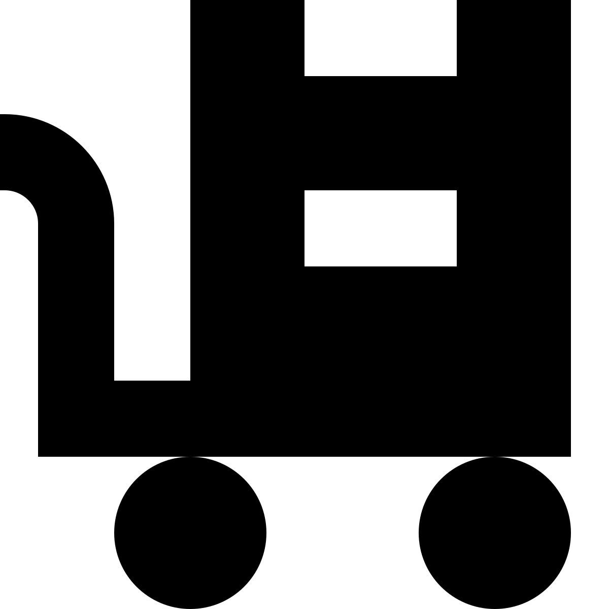 tiny glyph style 由推车移动 icon