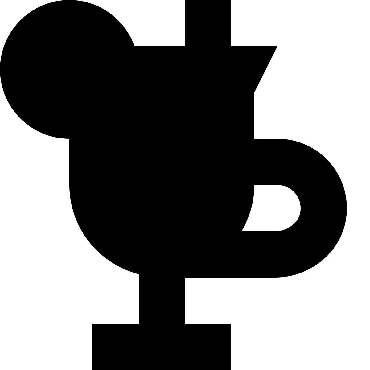 tiny glyph style mulled wine icon