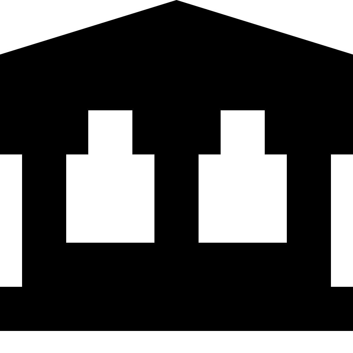 tiny glyph style museum icon