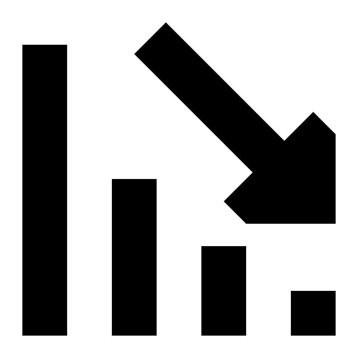 tiny glyph style dinámica negativa icon