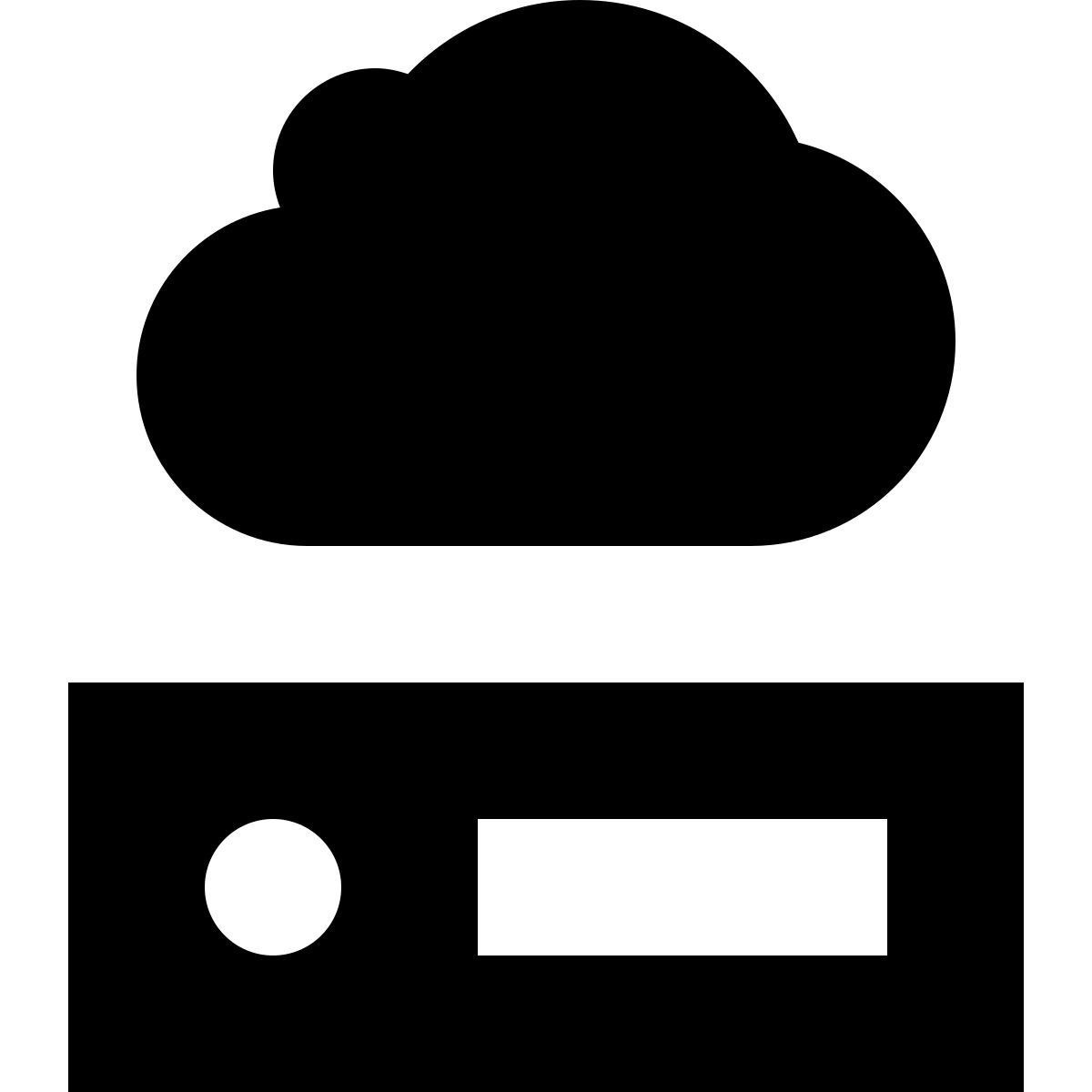 tiny glyph style network drive icon