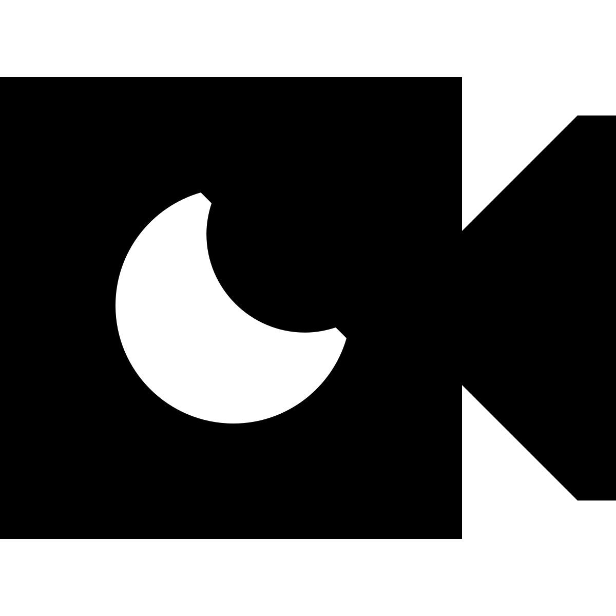 tiny glyph style 야간 카메라 icon