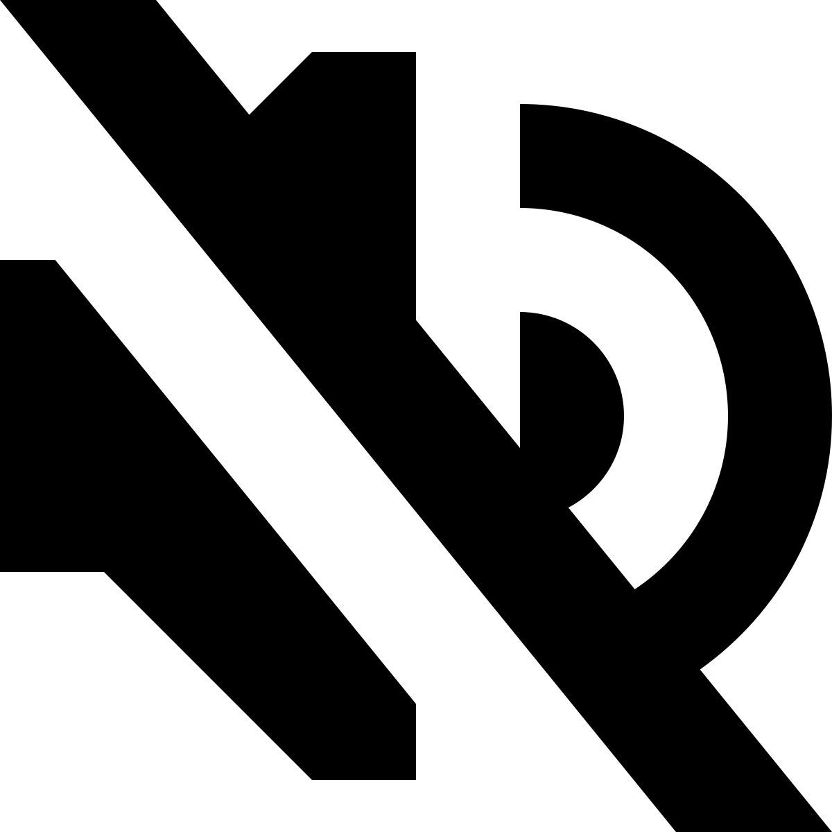 tiny glyph style 无音频 icon