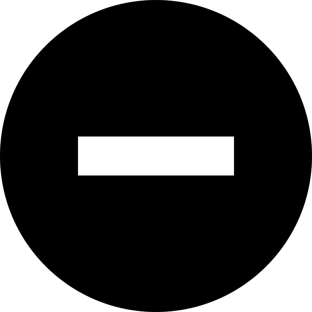 tiny glyph style no access icon
