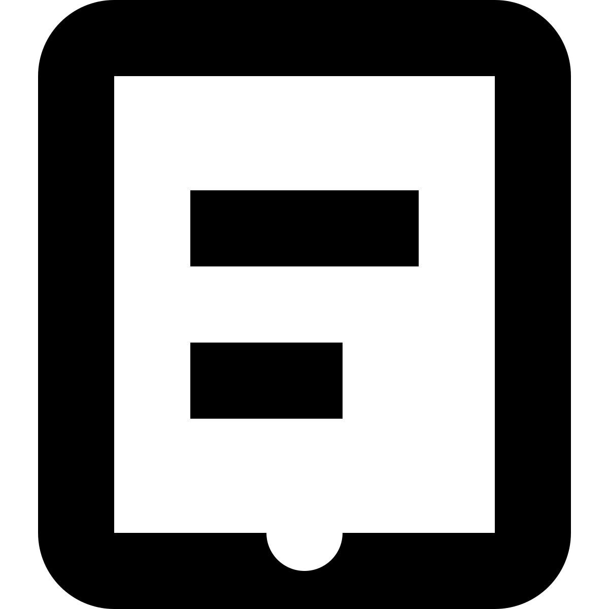 tiny glyph style ereader icon