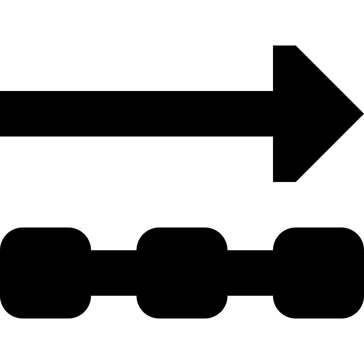 tiny glyph style outgoing data icon