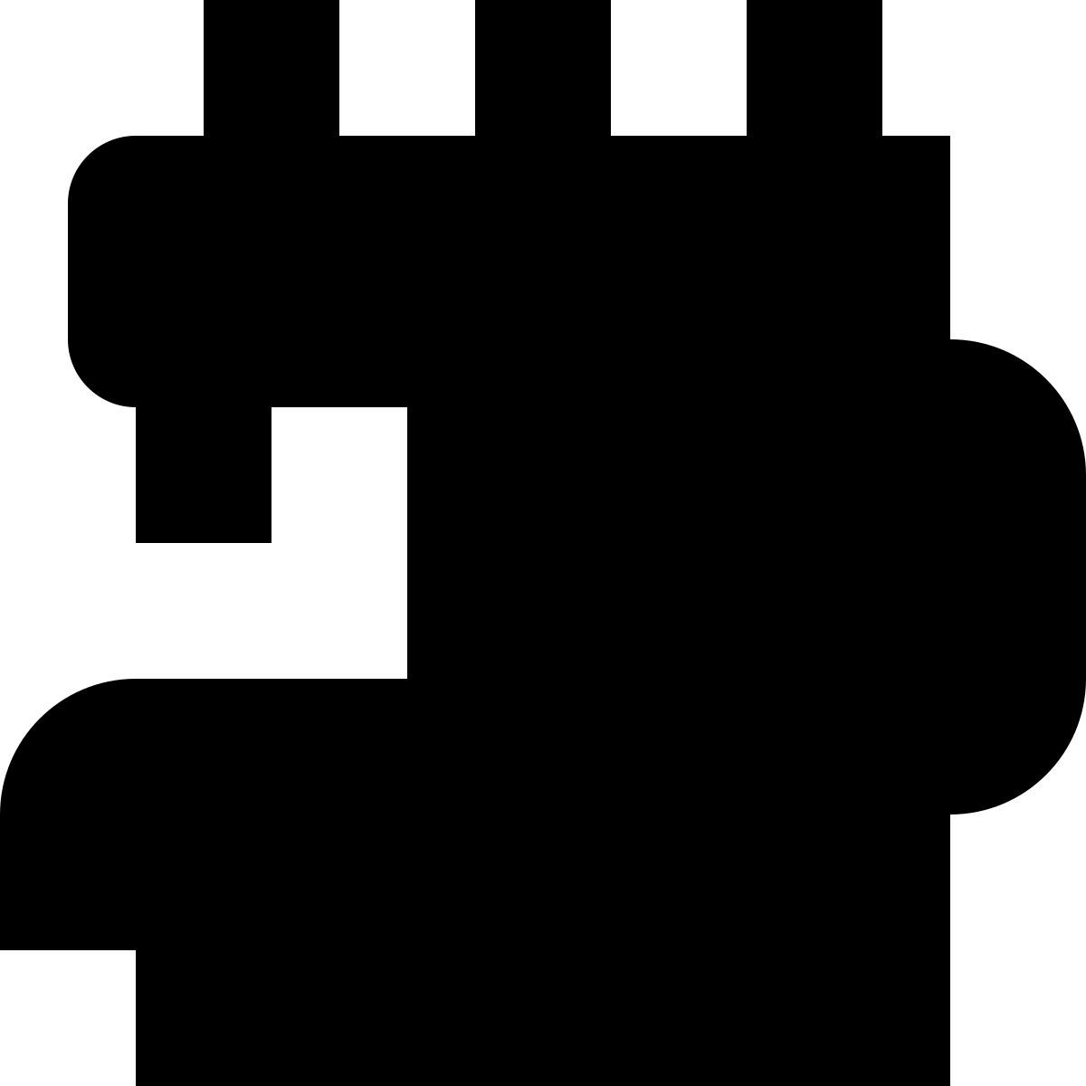 tiny glyph style overlock maschine icon