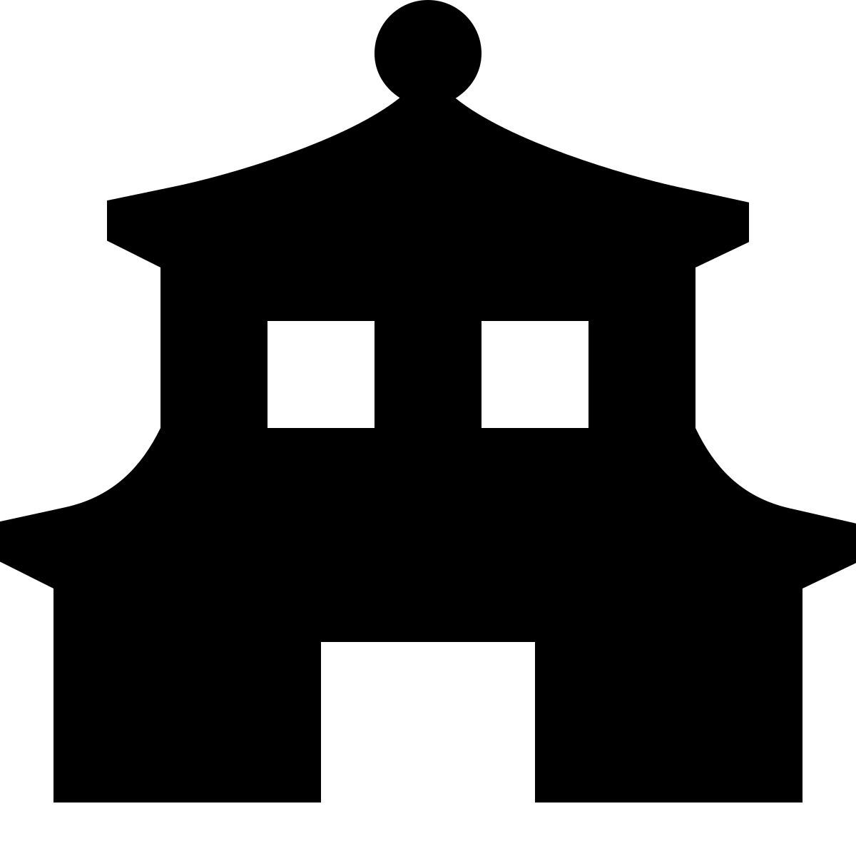 tiny glyph style pagode icon