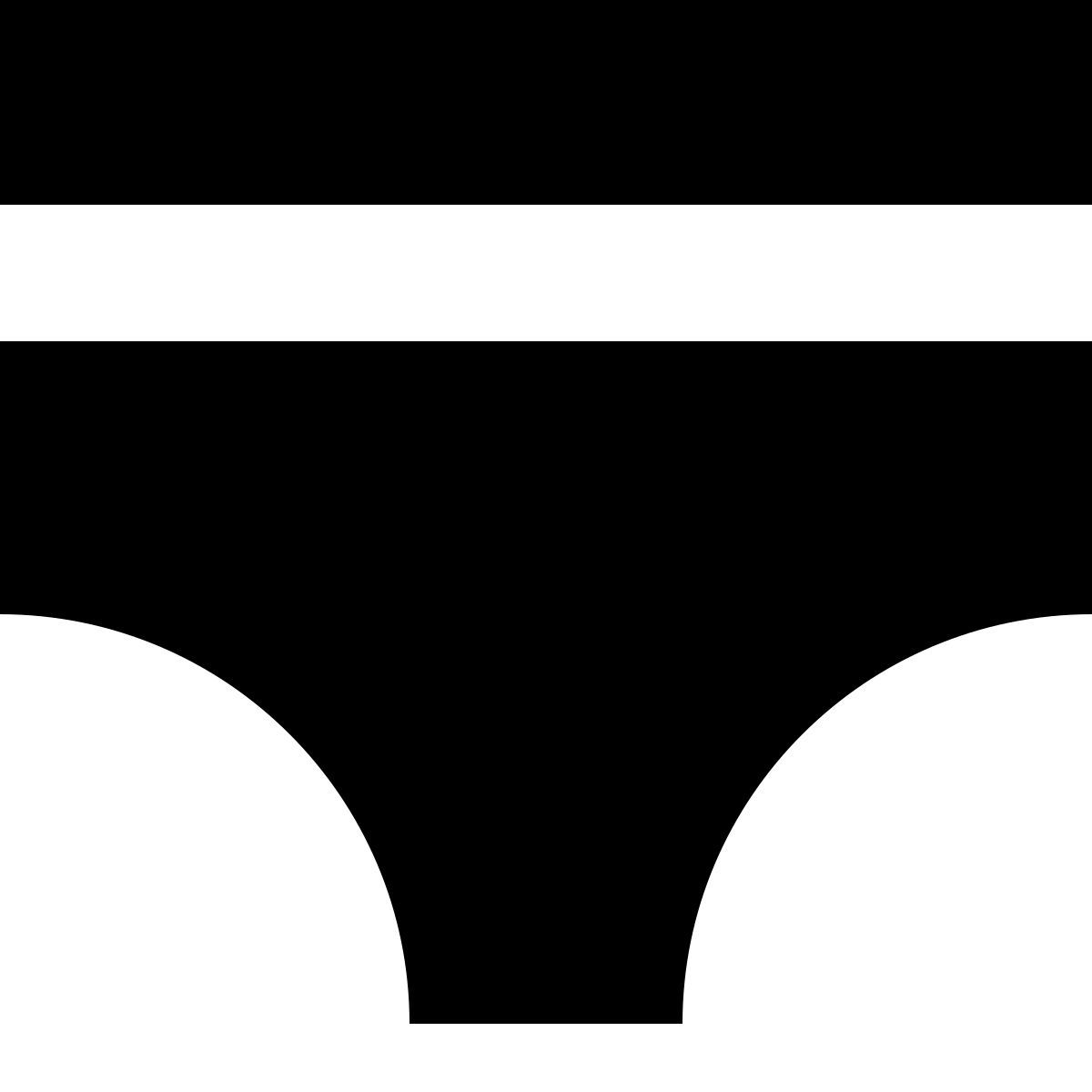 tiny glyph style 여성 속옷 icon