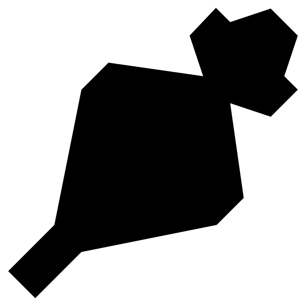 tiny glyph style 糕点袋 icon