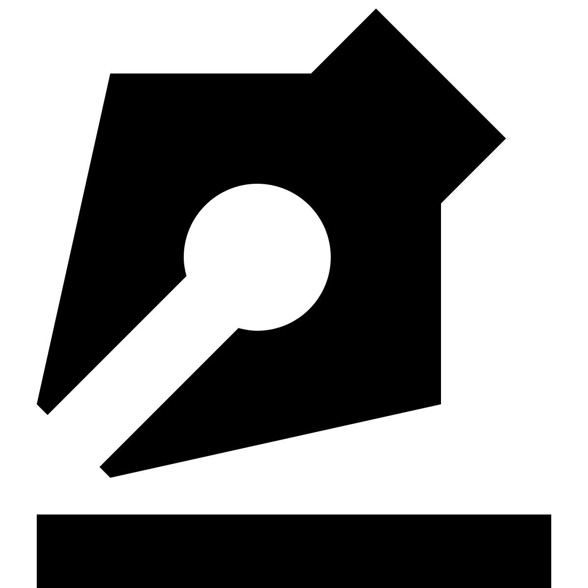 tiny glyph style penna icon