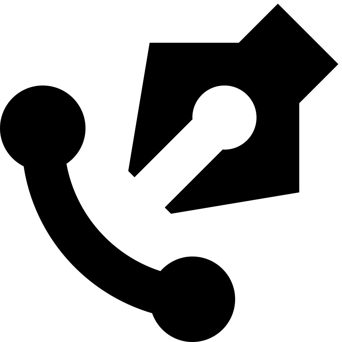 tiny glyph style pen tool icon