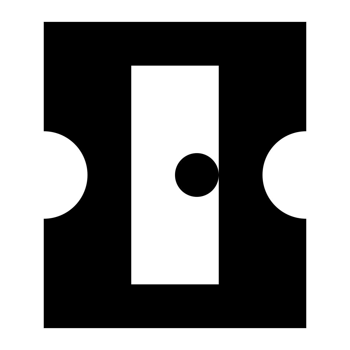 tiny glyph style bleistiftspitzer icon