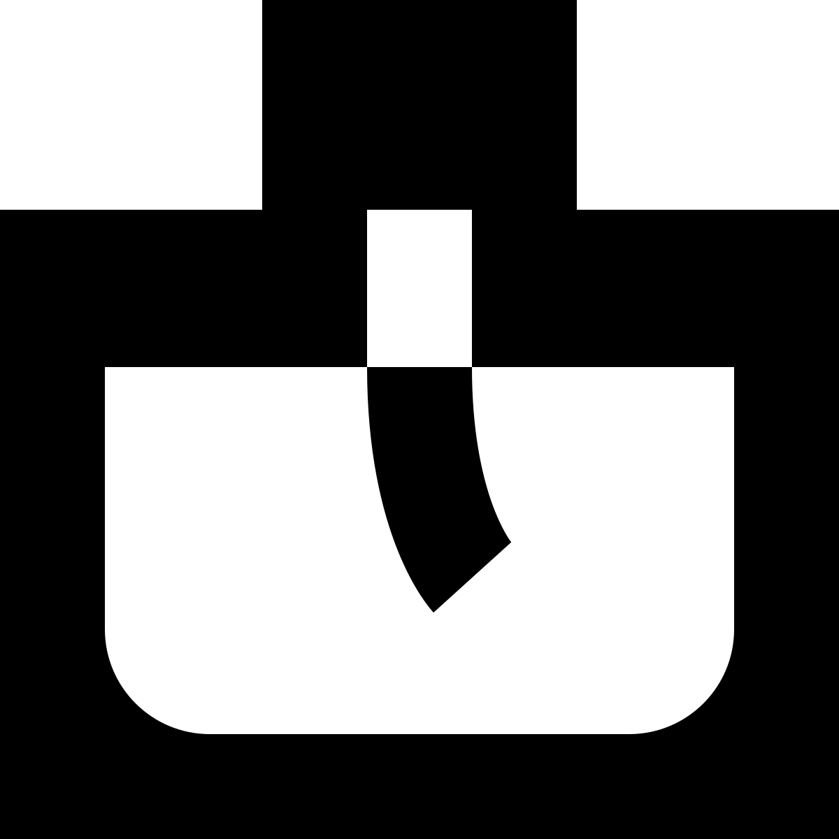 tiny glyph style perfume bottle icon