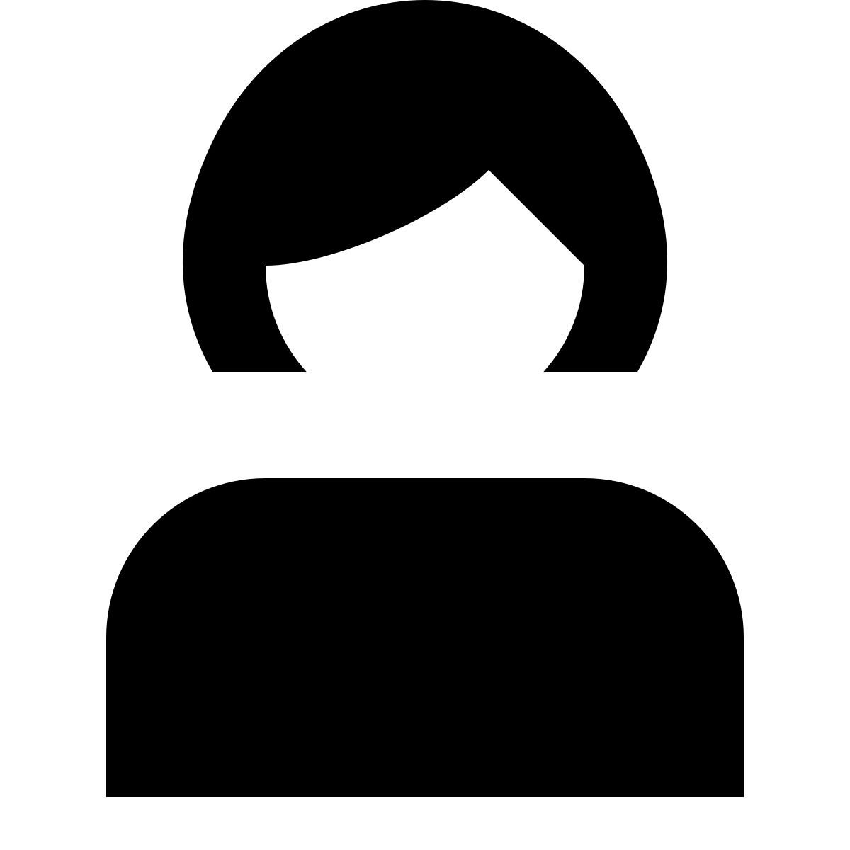 tiny glyph style personne femme icon