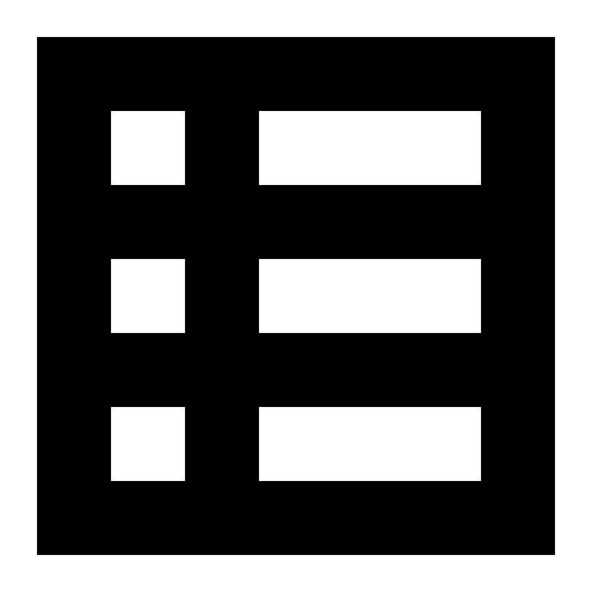 tiny glyph style personal video recorder menü icon