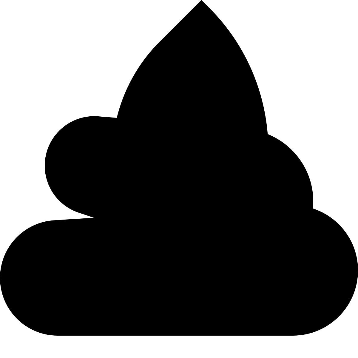 tiny glyph style poo icon