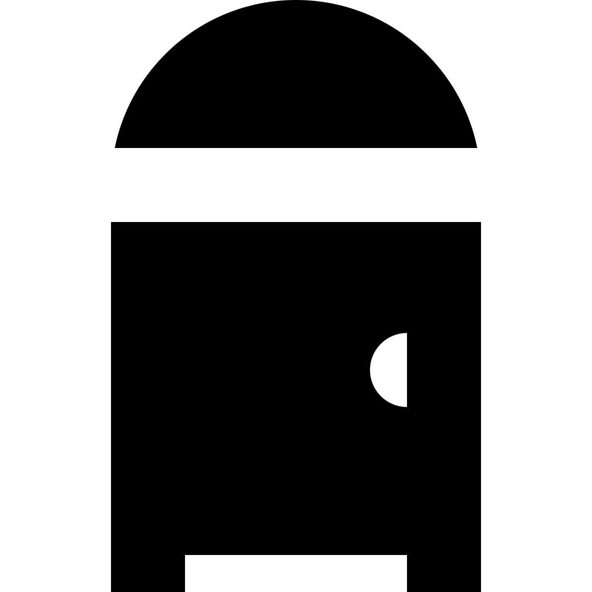 tiny glyph style 이동식 화장실 icon