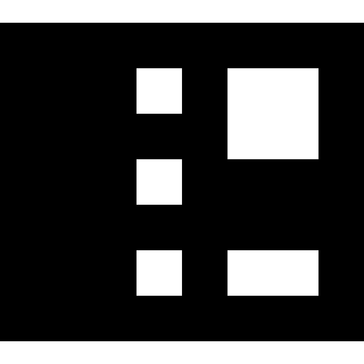 tiny glyph style postcard icon