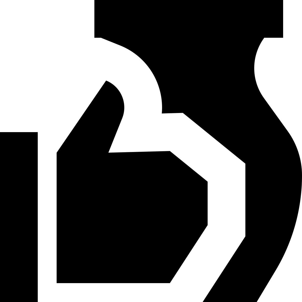 tiny glyph style taller de ceramica icon