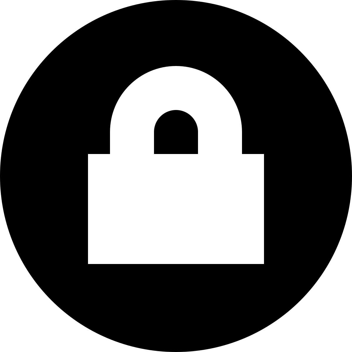 tiny glyph style secure icon
