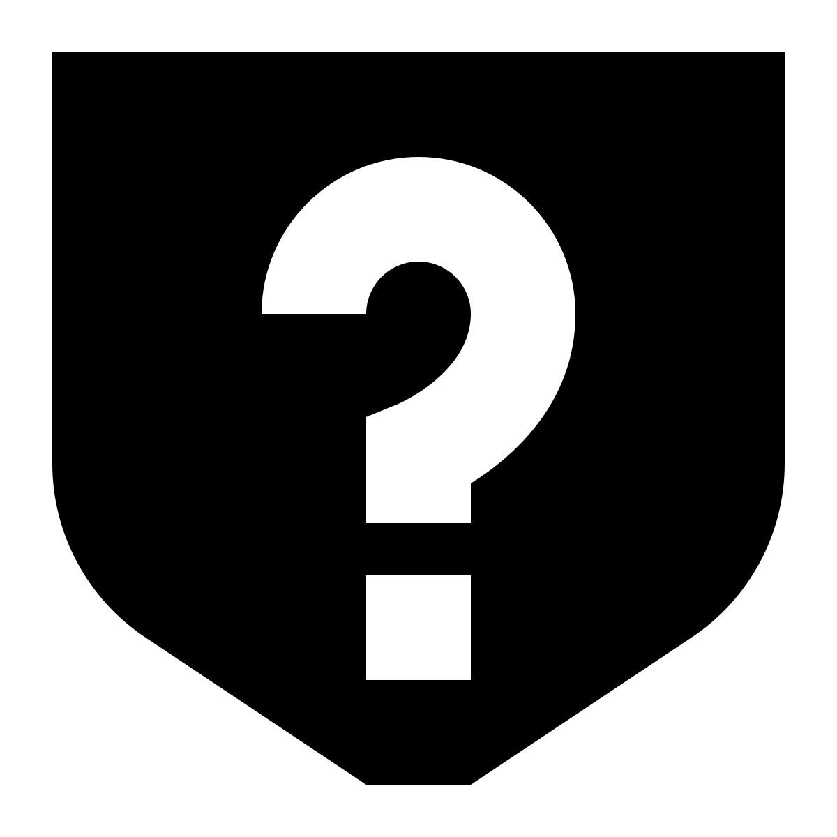 tiny glyph style 質問 icon