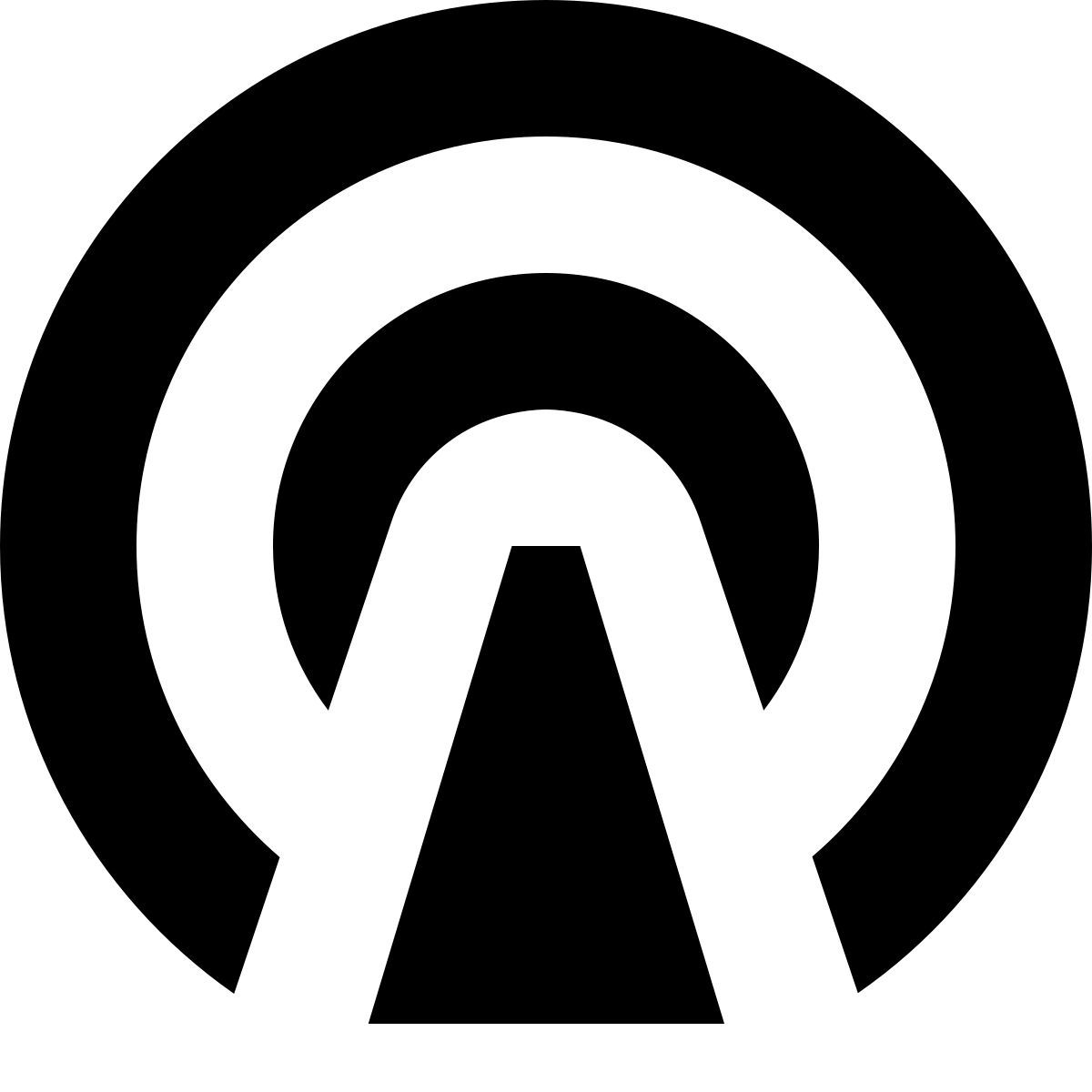 tiny glyph style torre de radio icon
