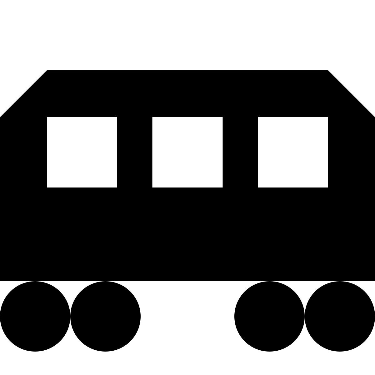 tiny glyph style 철도 차량 icon