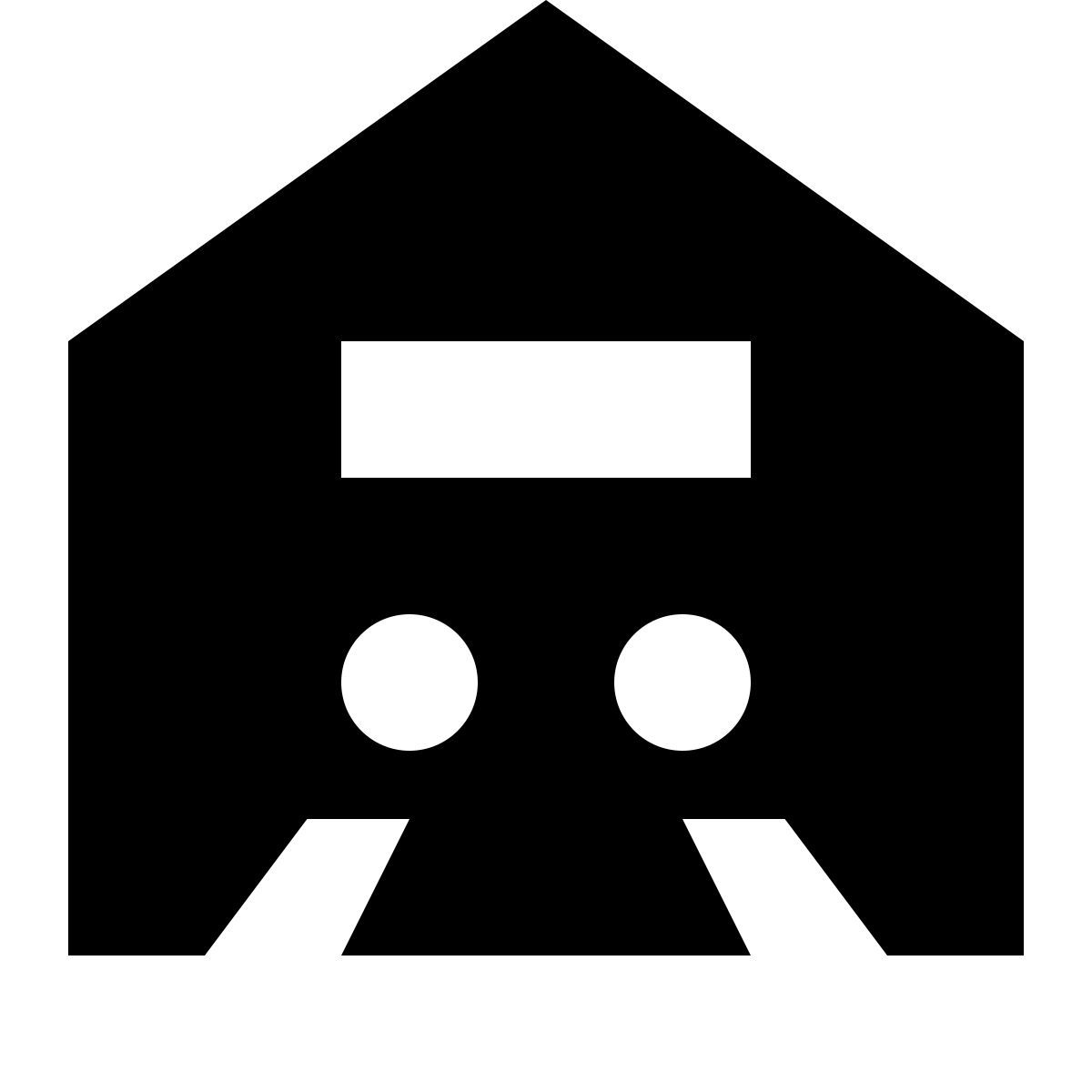 tiny glyph style stazione ferroviaria icon