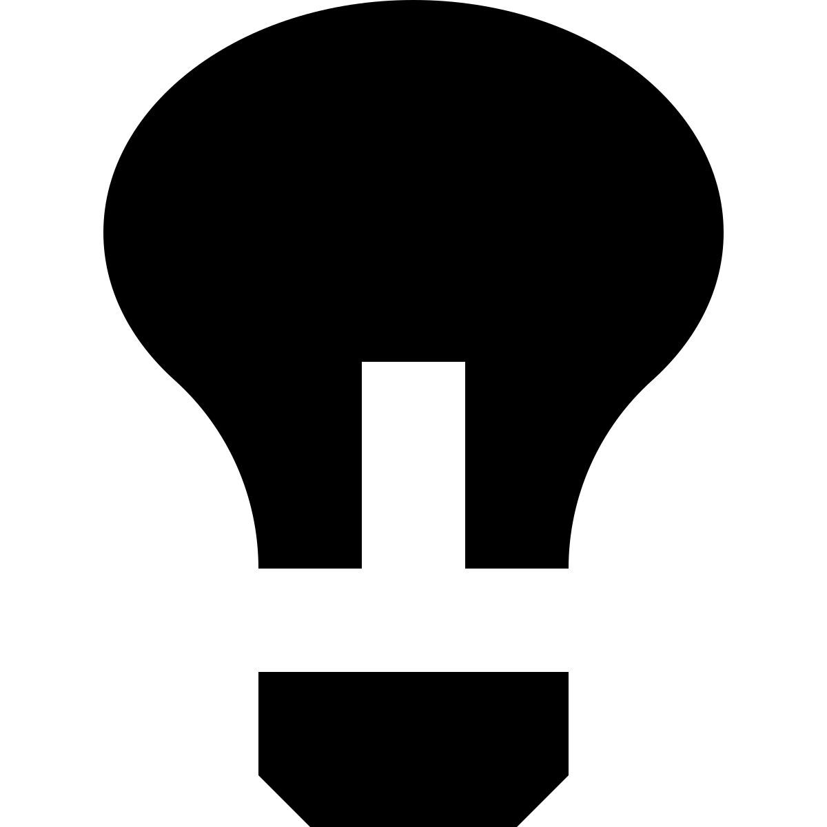 tiny glyph style リフレクター電球 icon