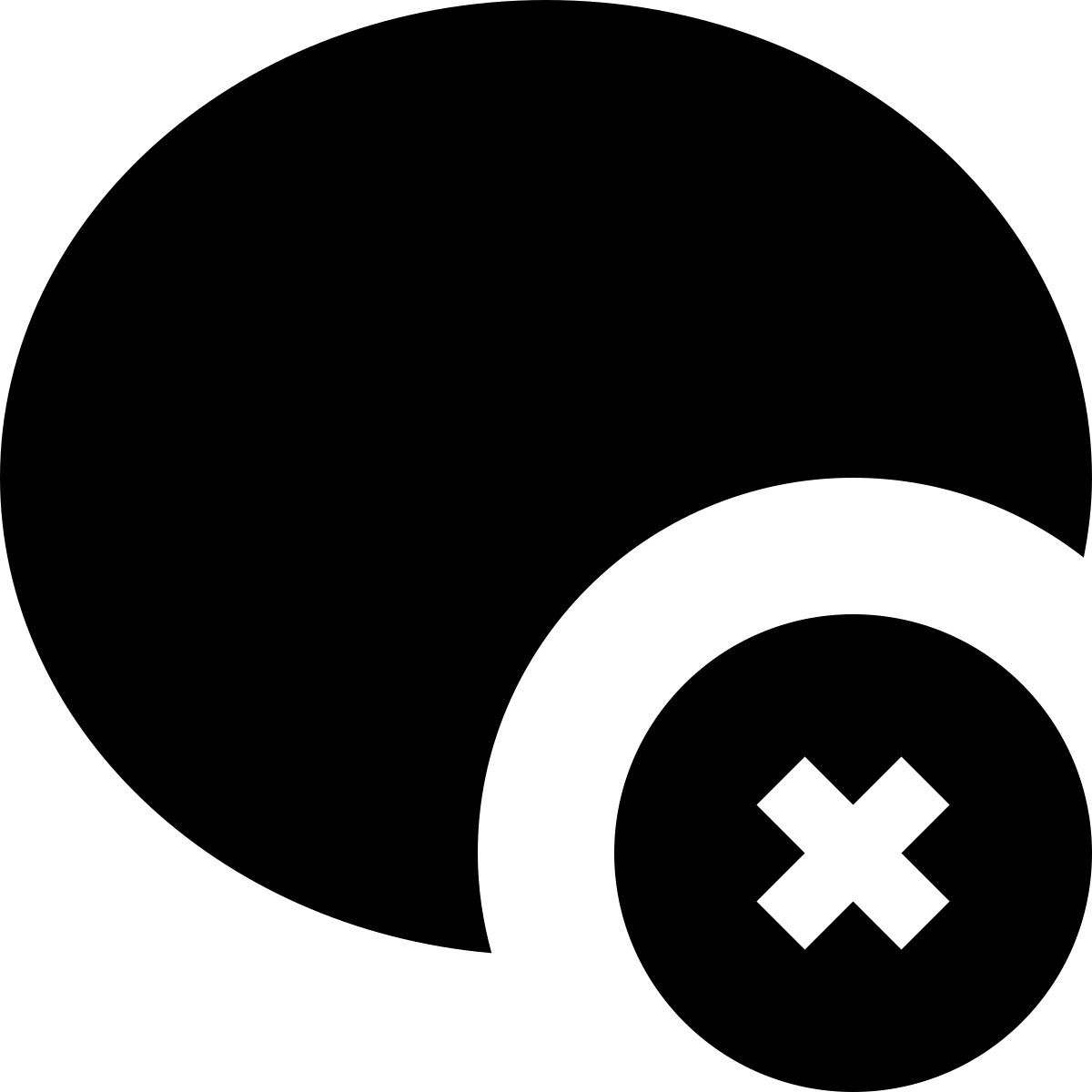 tiny glyph style 拒否 icon