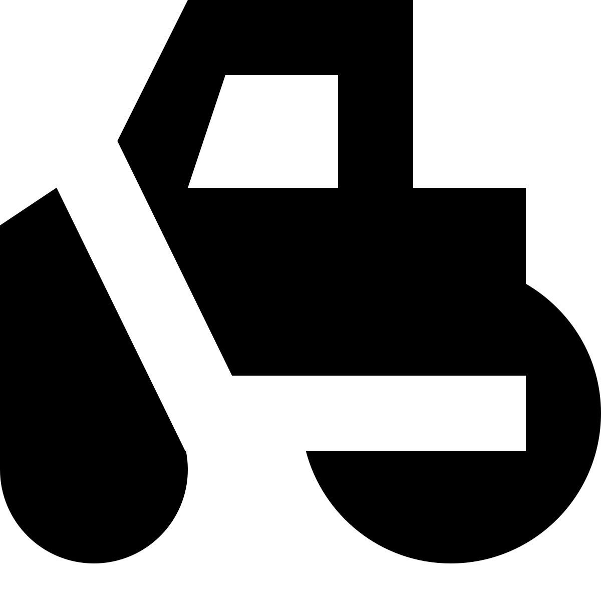 tiny glyph style straßenroller icon
