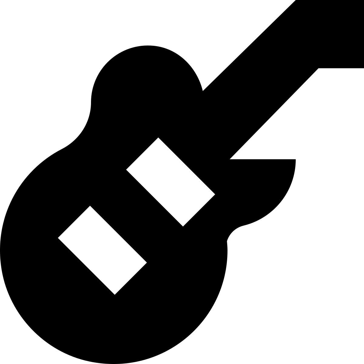 tiny glyph style música rock icon