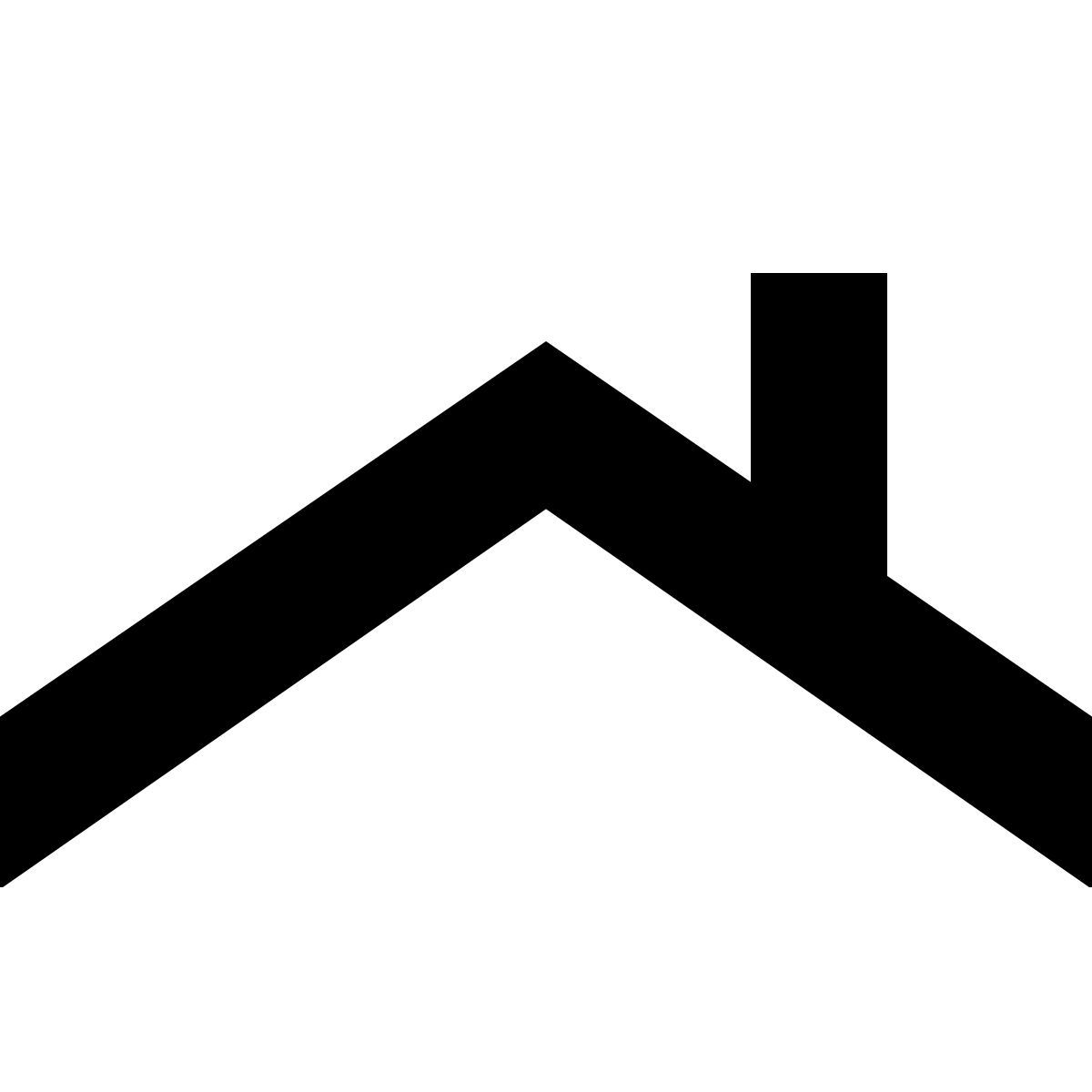 tiny glyph style dachdecken icon
