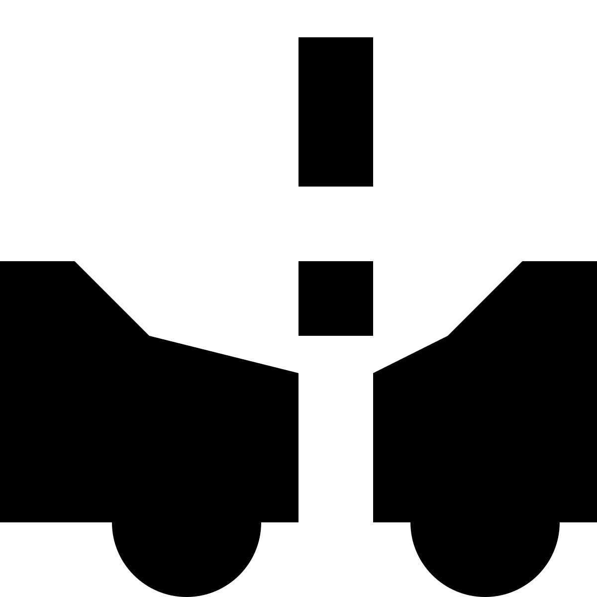 tiny glyph style sicherheitsabstand icon