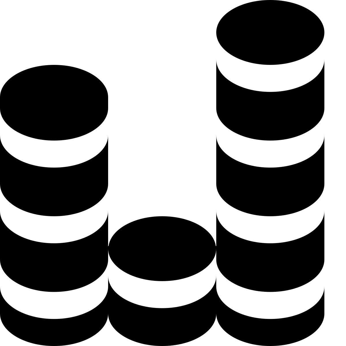 tiny glyph style performance de ventes icon