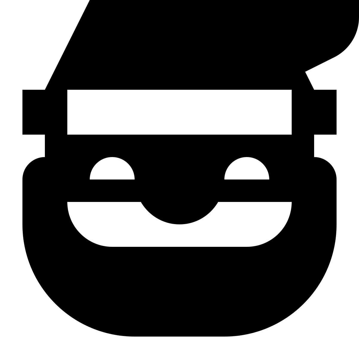 tiny glyph style santa icon
